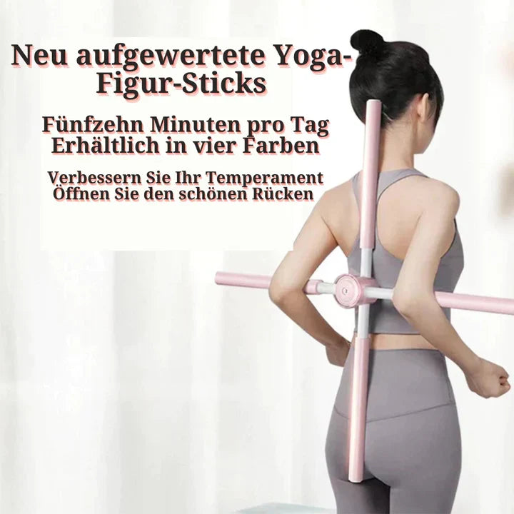 Posture Corrector Stick Adjustable & Foam-Padded Stainless Steel Core