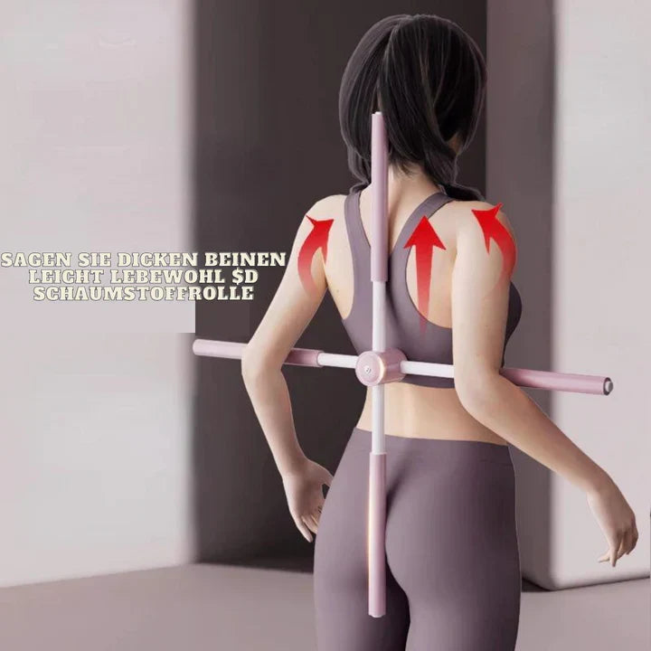 Posture Corrector Stick Adjustable & Foam-Padded Stainless Steel Core