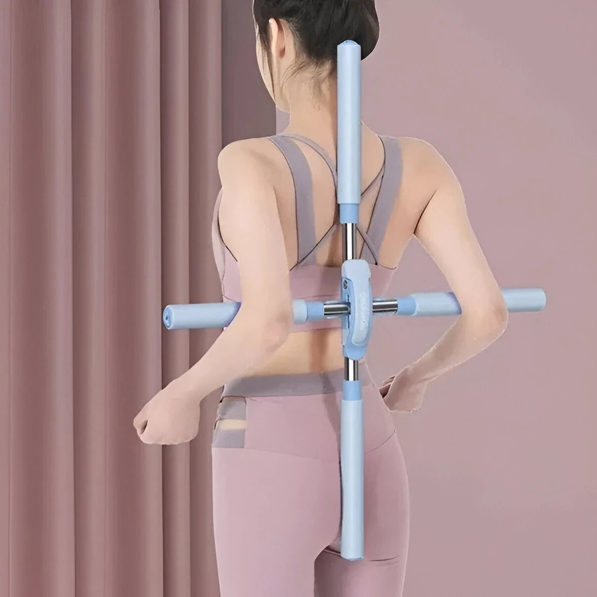 Posture Stick Adjustable Stainless Steel & Foam Padding