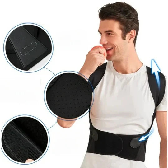 Posture Support Brace Slim Adjustable Discreet
