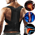 Posture Support Vest Y-Shaped Aluminum Reinforced Breathable Neoprene