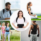 Posture Support Vest Y-Shaped Aluminum Reinforced Breathable Neoprene