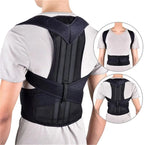 Posture Support Vest Y-Shaped Aluminum Reinforced Breathable Neoprene
