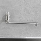 Pot Filler Faucet Wall-Mounted Stainless Steel Swivel Spout
