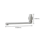 Pot Filler Faucet Wall-Mounted Stainless Steel Swivel Spout