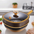 Pot Nonstick Titanium Ceramic 11 Inch Induction Compatible