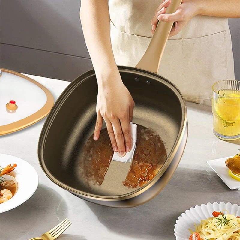 Pot Nonstick Titanium Ceramic 11 Inch Induction Compatible