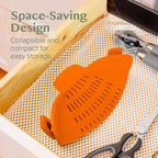 Pot Strainer Clip-On Silicone Rated 440°F Dishwasher Safe
