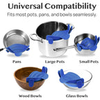Pot Strainer Clip-On Silicone Rated 440°F Dishwasher Safe