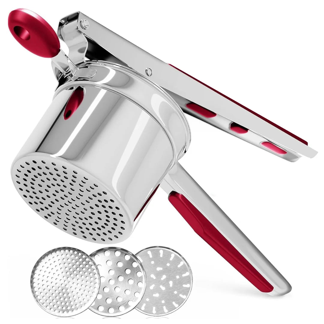 Potato Masher Heavy-Duty Stainless Steel 15oz Capacity