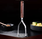 Potato Masher Stainless Steel Ergonomic Wooden Handle