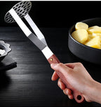 Potato Masher Stainless Steel Ergonomic Wooden Handle