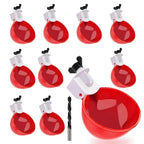 Poultry Waterer Self-Refilling Polypropylene 10 Pack