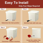Poultry Waterer Set Gravity-Fed Leak-Proof 10-Pack