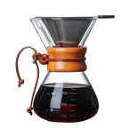 Pour-Over Coffee Set Borosilicate Glass Precision Pour Spout