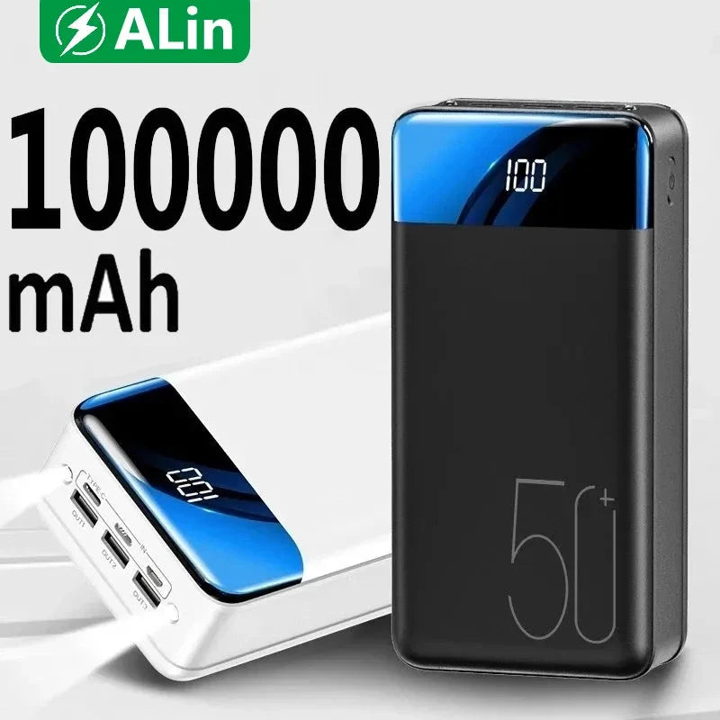 Power Bank 100,000mAh Fast Charging USB-A & USB-C