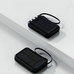 Power Bank 20,000mAh Solar Built-In Cables
