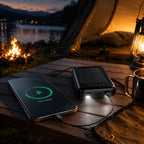 Power Bank 20,000mAh Solar Built-In Cables