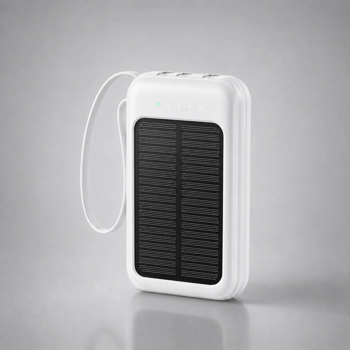 Power Bank 20,000mAh Solar Built-In Cables
