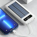 Power Bank 20,000mAh Solar & Fast USB Charging LED Display