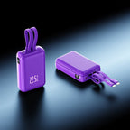 Power Bank 22.5W Fast Charging Integrated Cables