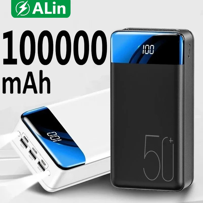 Power Bank 50,000mAh Fast Charging Phones & Laptops