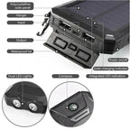 Power Bank 500,000 mAh Solar Dual USB LED