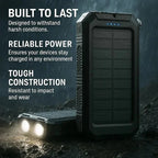 Power Bank 500,000 mAh Solar Dual USB LED