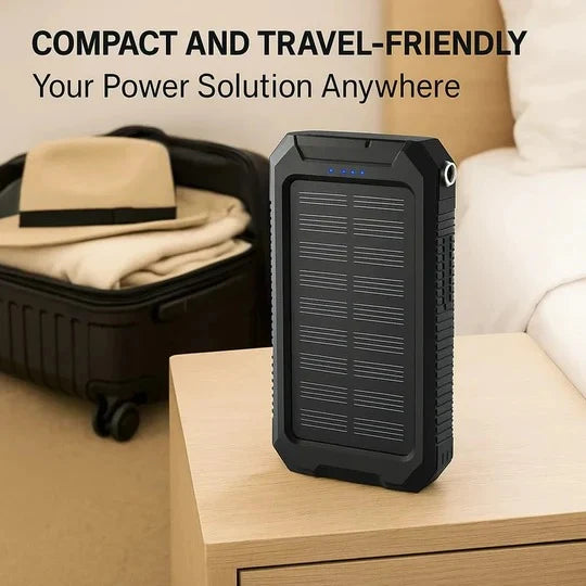 Power Bank 500,000 mAh Solar Dual USB LED