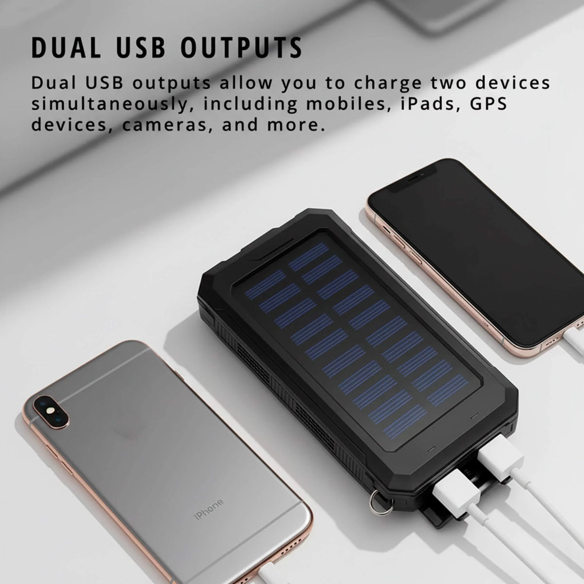 Power Bank 500000mAh Solar Dual USB