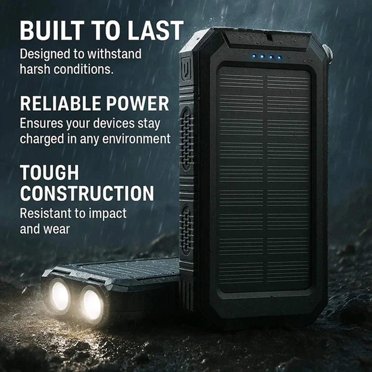 Power Bank 500000mAh Solar Dual USB