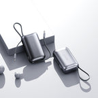 Power Bank Built-In Cable & Fast Charging