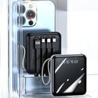Power Bank Built-In Cables & Digital Display