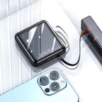 Power Bank Built-In Cables & Digital Display