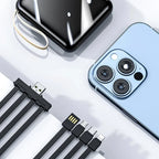 Power Bank Built-In Cables & Digital Display