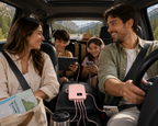 Power Bank Built In Cables Intelligent LCD High Capacity