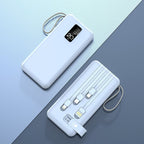 Power Bank Built-In Cables & Smart Charging