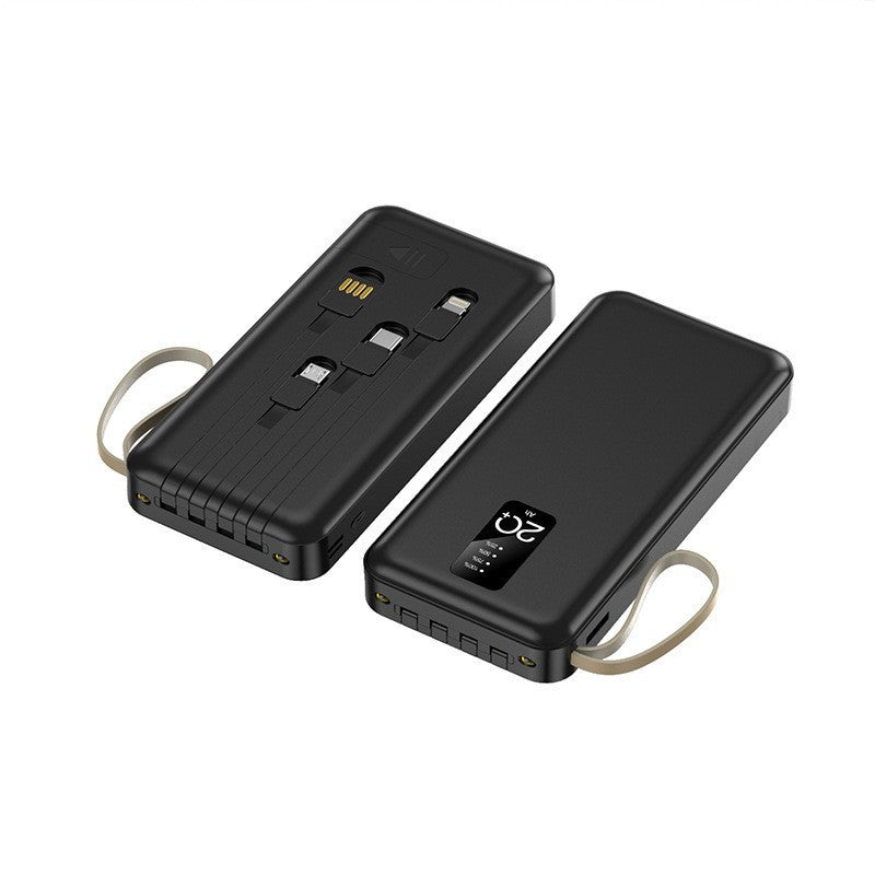 Power Bank Built-In Cables & Smart Charging
