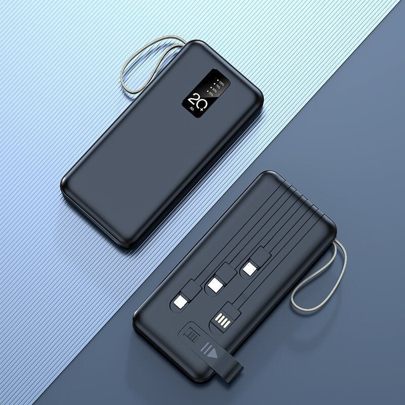 Power Bank Built-In Cables & Smart Charging