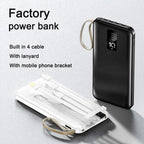 Power Bank Built-In Cables & Smart Charging