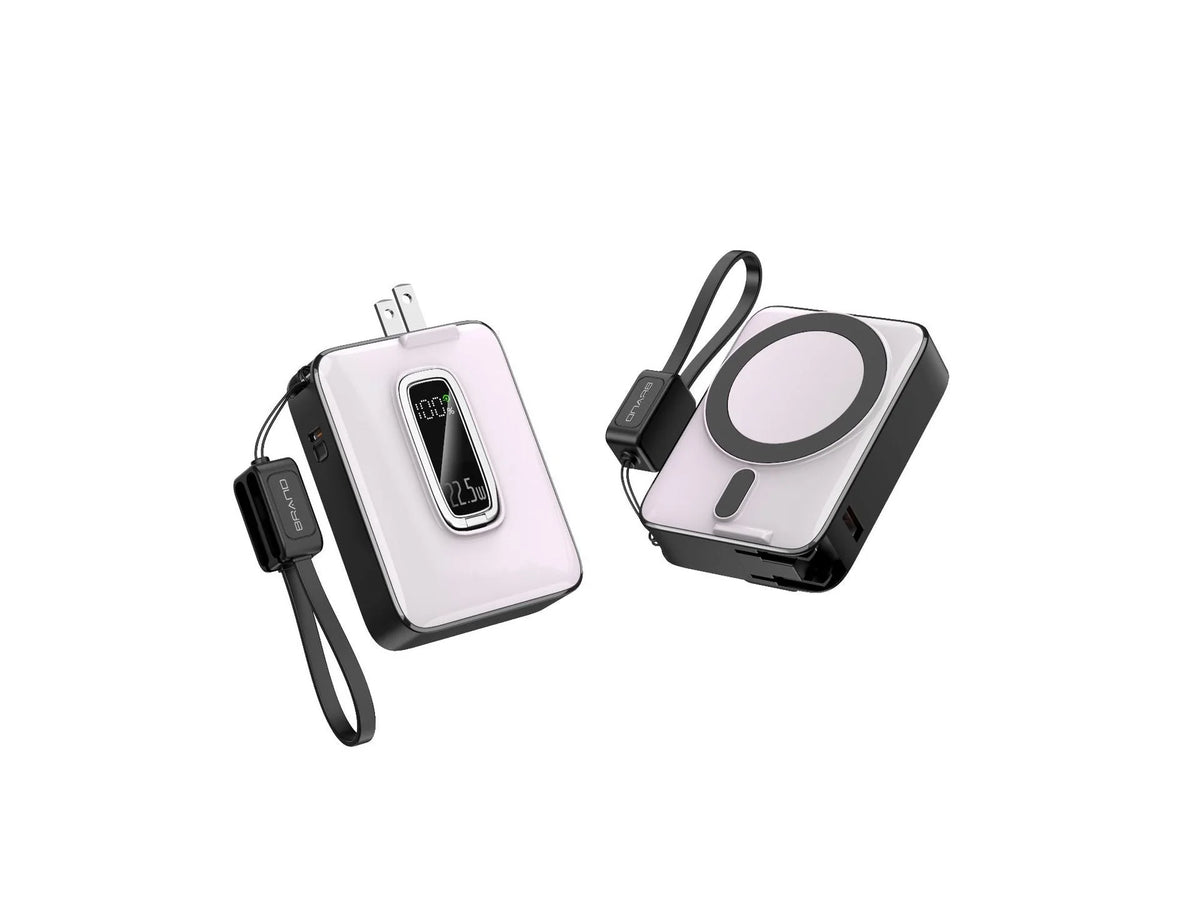 Power Bank Fast Charging 22.5W Built-In Cable