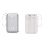 Power Bank Fast Charging Built-In Cables