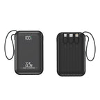 Power Bank Fast Charging Built-In Cables