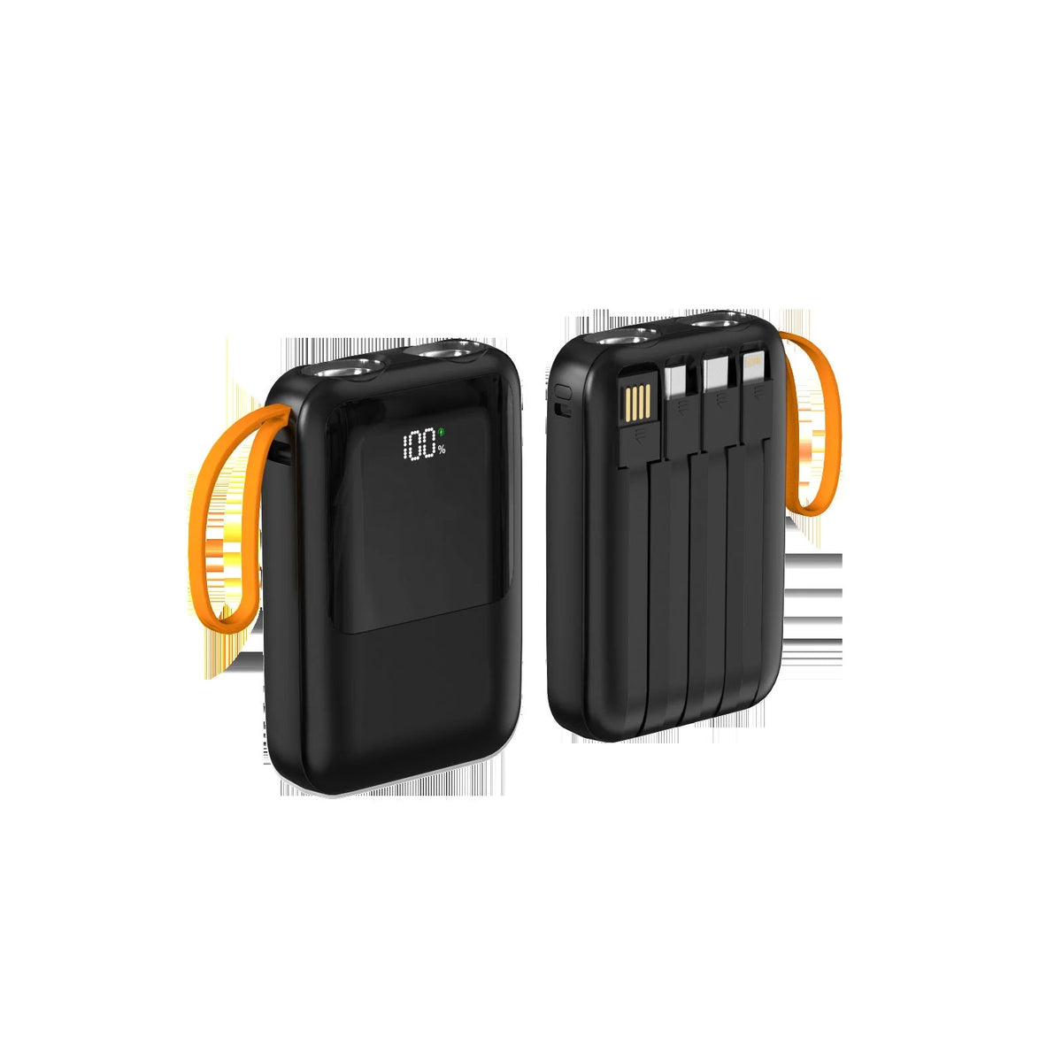Power Bank Fast Charging USB-C & Lightning LED Display