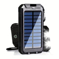 Power Bank & Flashlight Solar & USB Rechargeable 20000mAh
