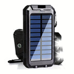 Power Bank & Flashlight Solar & USB Rechargeable 20000mAh