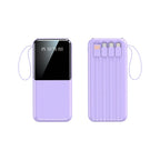 Power Bank Integrated Cables Fast Charging & LCD Display