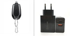Power Bank Keychain Retractable Cable 1500 mAh
