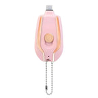 Power Bank Keychain Retractable Cable 1500 mAh
