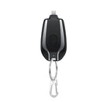Power Bank Keychain Retractable Cable 1500 mAh
